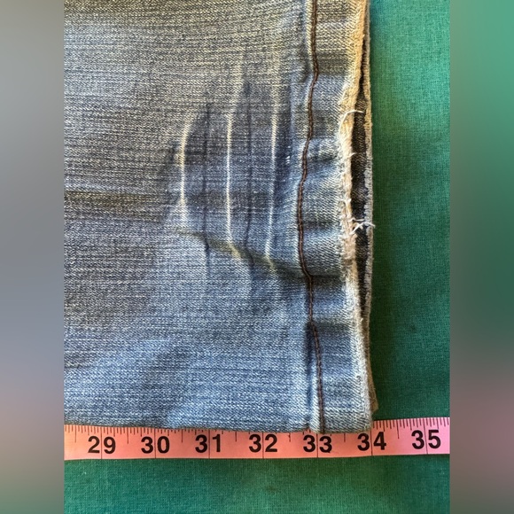 A/X ARMANI EXCHANGE Men’s Distressed Straight Leg Blue Jeans. Size 36 Long - Picture 8 of 9